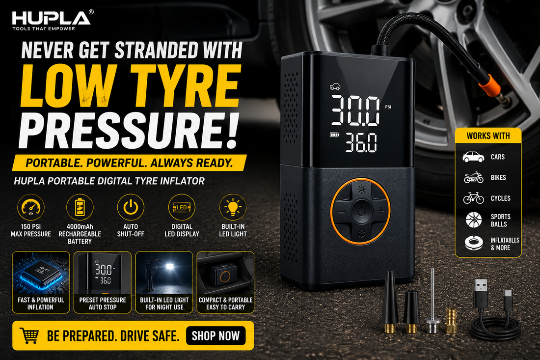 Portable Digital Tyre Inflator (150 PSI): Why Every Driver Should Keep One in Their Vehicle