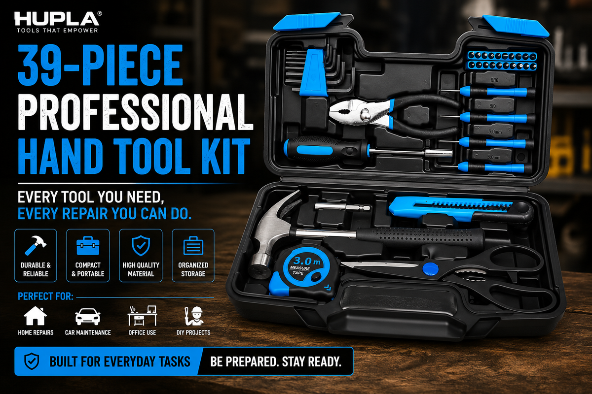 39-Piece Professional Hand Tool Kit: The One Tool Set Every Home Should Own One Compact Tool Kit. Countless Everyday Repairs.