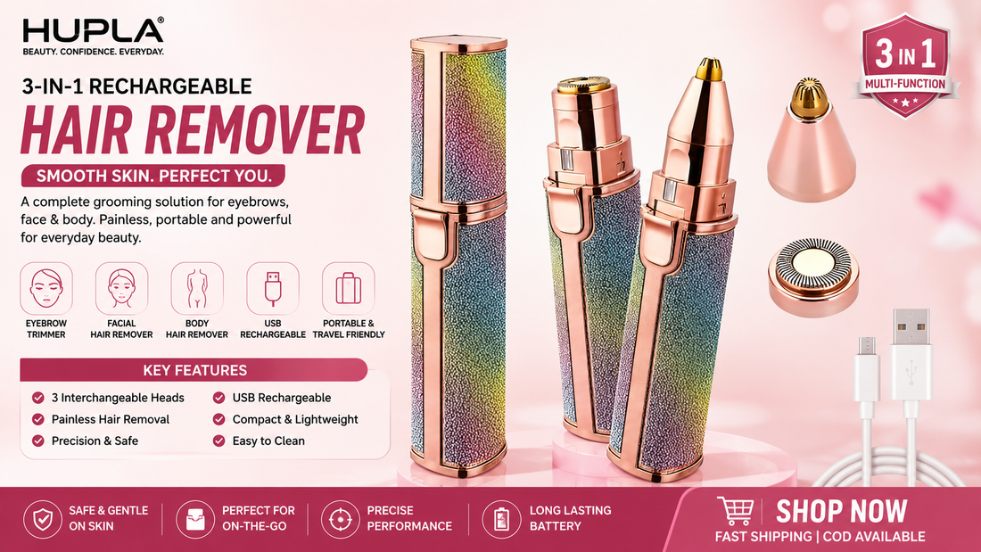 10 Reasons Every Woman Needs a 3-in-1 Rechargeable Hair Remover Effortless Hair Removal for a Smooth, Confident Look Every Day