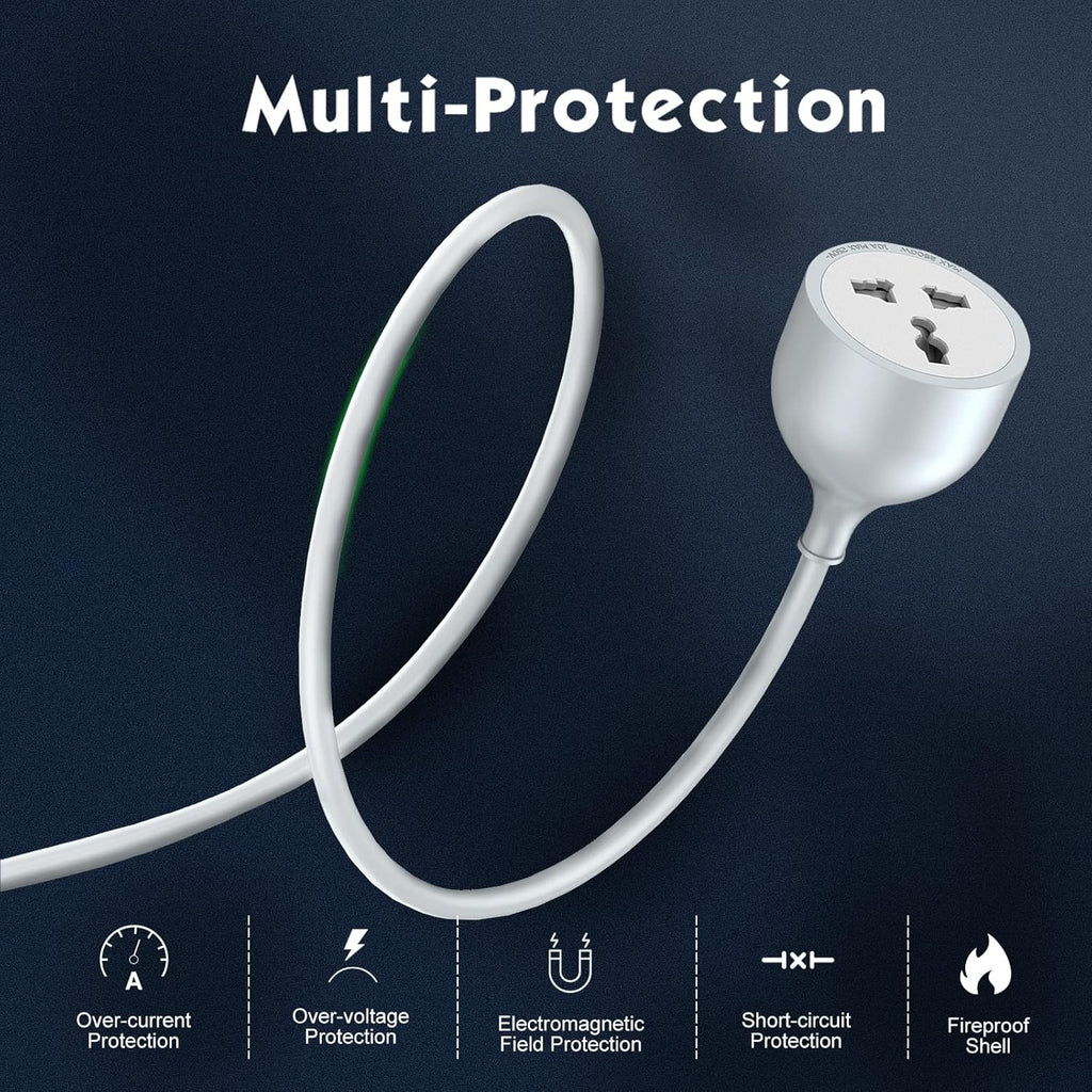 5 Meter 3-Pin Heavy Duty Extension Cord | 10A 2500W Power Cable