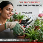 Professional Pruning Shears SK5 Steel Blade Color : Red & Black | Garden Secateurs Cutter | Heavy Duty Plant Trimming Tool with Safety Lock