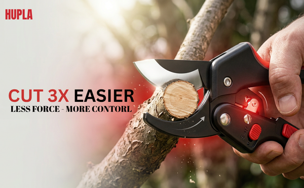 Professional Pruning Shears SK5 Steel Blade Color : Red & Black | Garden Secateurs Cutter | Heavy Duty Plant Trimming Tool with Safety Lock
