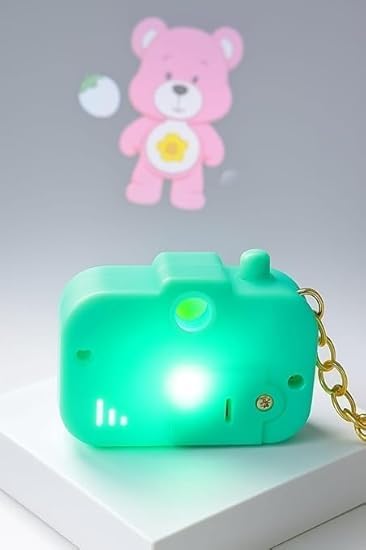 Mini Unicorn Rainbow Projection Camera Keychain – Interactive Light-Up Toy & Bag Charm