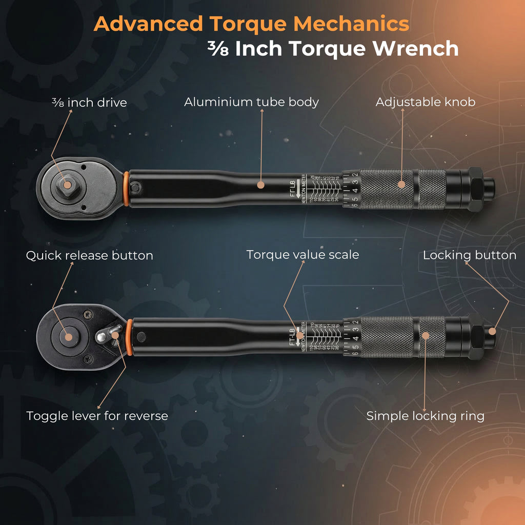 HUPLA Precision Torque Wrench – Adjustable Click Type Professional Tool