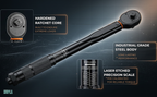 HUPLA Precision Torque Wrench – Adjustable Click Type Professional Tool