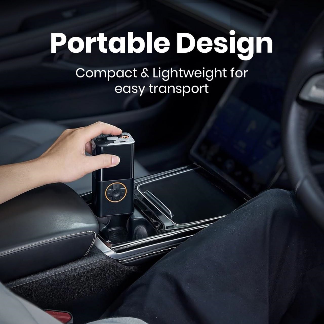 4000mAh Rechargeable Battery Tire Inflator with LED Display