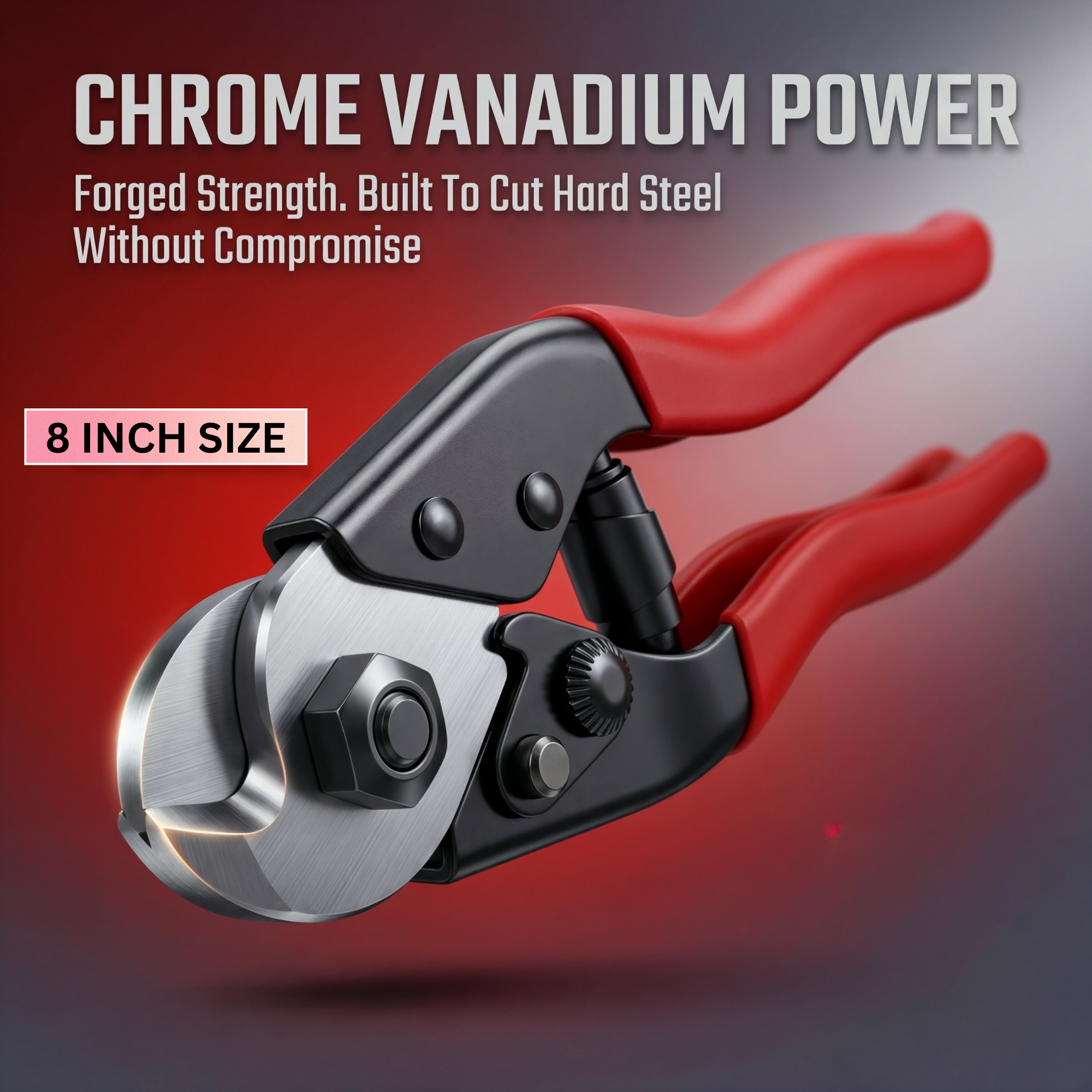 Heavy Duty Wire Rope Cutter 7.7 Inch | Steel Cable Cutter Tool | Stainless Steel Blade for Bicycle, Aircraft Cable & Metal Wire