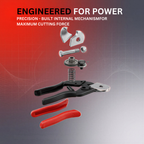 Heavy Duty Wire Rope Cutter 7.7 Inch | Steel Cable Cutter Tool | Stainless Steel Blade for Bicycle, Aircraft Cable & Metal Wire