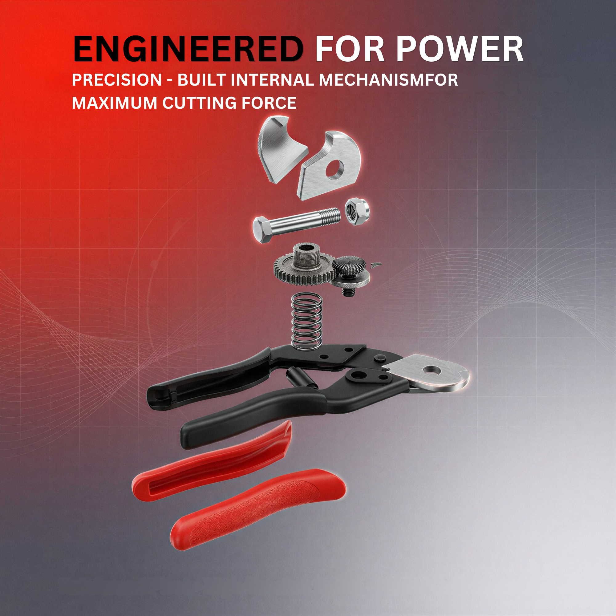 Heavy Duty Wire Rope Cutter 7.7 Inch | Steel Cable Cutter Tool | Stainless Steel Blade for Bicycle, Aircraft Cable & Metal Wire