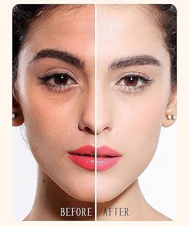 Flawless Foundation Makeup Stick with Brush – 2-in-1 Cream Foundation Stick for Face Makeup & Easy Blending