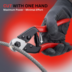 Heavy Duty Wire Rope Cutter 7.7 Inch | Steel Cable Cutter Tool | Stainless Steel Blade for Bicycle, Aircraft Cable & Metal Wire