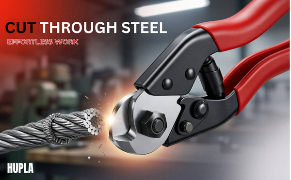 Heavy Duty Wire Rope Cutter 7.7 Inch | Steel Cable Cutter Tool | Stainless Steel Blade for Bicycle, Aircraft Cable & Metal Wire
