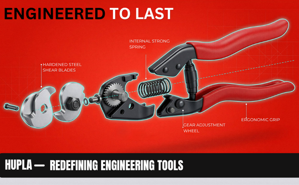 Heavy Duty Wire Rope Cutter 7.7 Inch | Steel Cable Cutter Tool | Stainless Steel Blade for Bicycle, Aircraft Cable & Metal Wire