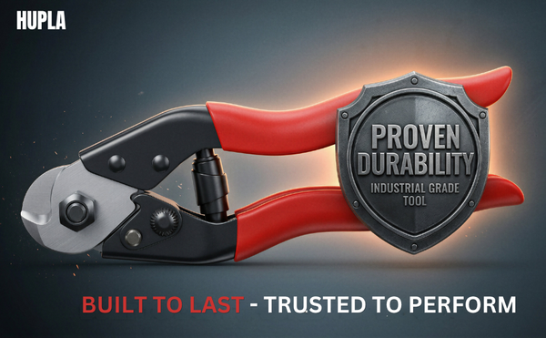 Heavy Duty Wire Rope Cutter 7.7 Inch | Steel Cable Cutter Tool | Stainless Steel Blade for Bicycle, Aircraft Cable & Metal Wire