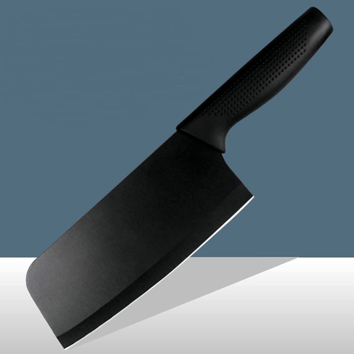 HUPLA 3-Piece Stainless Steel Kitchen Knife Set | Black Coated Cleaver, Chef Knife & Paring Knife with Ergonomic Non-Slip Handles | Multipurpose Vegetable, Fruit & Meat Cutting Knives