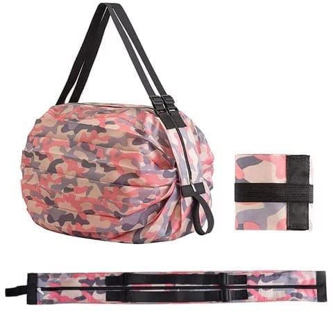 Foldable Travel Shoulder Bag for Women – Lightweight Large Capacity Tote Bag with Adjustable Strap