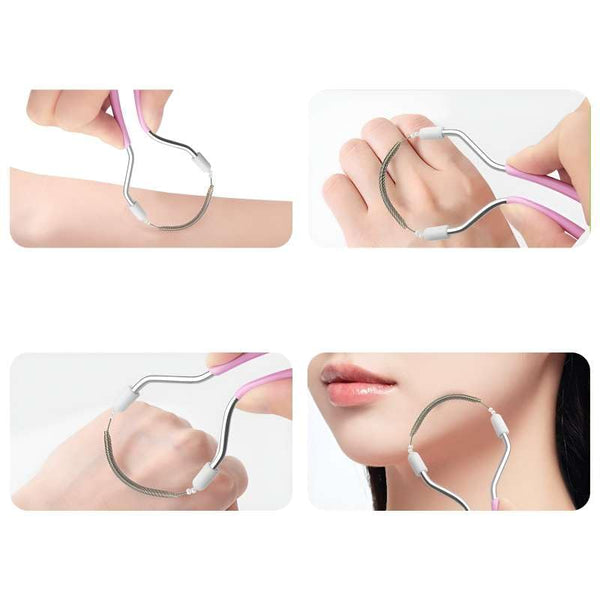 Portable Spring Facial Hair Remover for Women – Manual Face Hair Removal Tool for Upper Lip, Chin & Cheeks Portable Spring Facial Hair Remover for Women | HUPLA