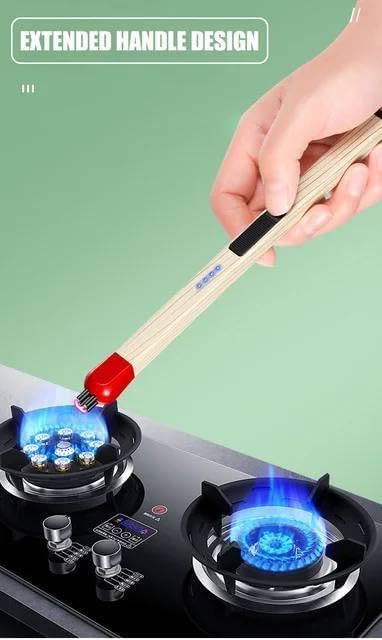 Rechargeable USB Electric Arc Lighter for Gas Stove, Candle, BBQ & Kitchen Use Rechargeable USB Electric Arc Lighter for Gas Stove | Flameless Plasma Lighter