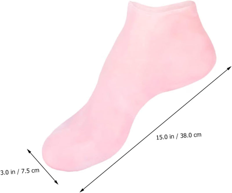 Silicone Moisturizing Foot Socks – Reusable Gel Heel Socks for Dry & Rough Feet Care