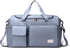 Large Travel Duffle Bag with Shoe & Front Pockets – Convertible Hand Carry & Shoulder Bag for Travel, Gym & Weekend Trips