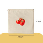 HUPLA Reusable Vegetable & Fruit Storage Bags with Drawstring | Breathable Fabric Kitchen Storage Pouches for Onion, Potato, Tomato & Fresh Produce | Washable Grocery Organizer Bags – Beige