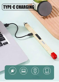 Rechargeable USB Electric Arc Lighter for Gas Stove, Candle, BBQ & Kitchen Use Rechargeable USB Electric Arc Lighter for Gas Stove | Flameless Plasma Lighter