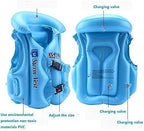 HUPLA Kids Inflatable Swimming Vest with Adjustable Buckle Straps & Neck Support | Lightweight Water Activity Vest for Children | Random Colour – 1 Piece