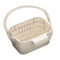 HUPLA Multipurpose Plastic Storage Basket with Carry Handle | Portable Ventilated Organizer Basket for Bathroom, Kitchen, Toiletries & Household Essentials | 1 Pc