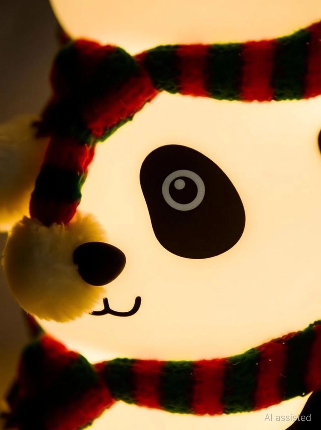 HUPLA Cute Panda LED Night Lamp | Soft Warm Bedside Night Light for Kids Room, Bedroom & Nursery