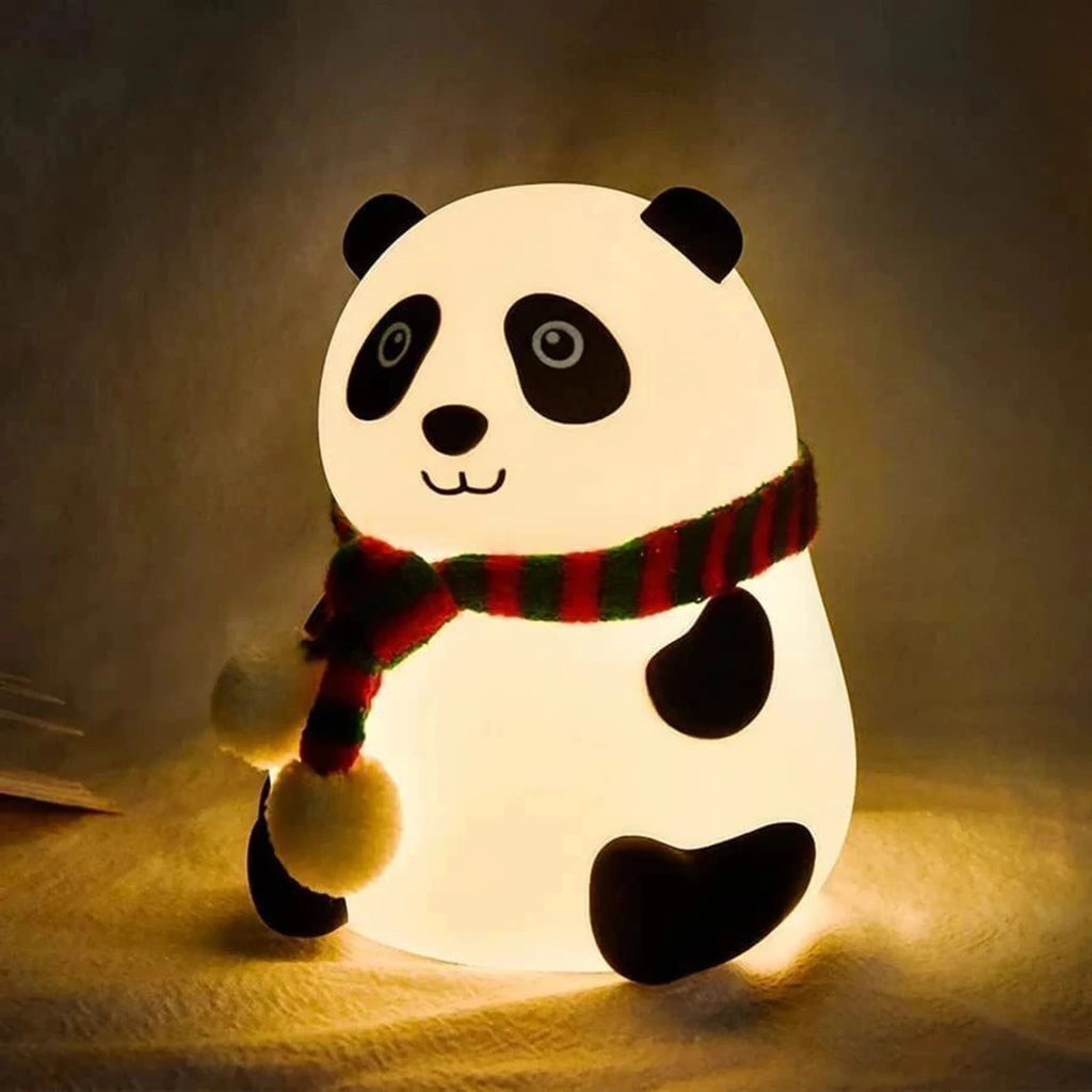 HUPLA Cute Panda LED Night Lamp | Soft Warm Bedside Night Light for Kids Room, Bedroom & Nursery