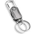 Multi-Function Metal Keychain Bottle Opener with Double Key Rings & Carabiner – Portable Key Holder | 1 Pc