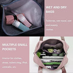 HUPLA Foldable Expandable Travel Bag for Women | Large Capacity Tote Bag | Lightweight Folding Luggage Bag | Weekend, Shopping & Travel Bag