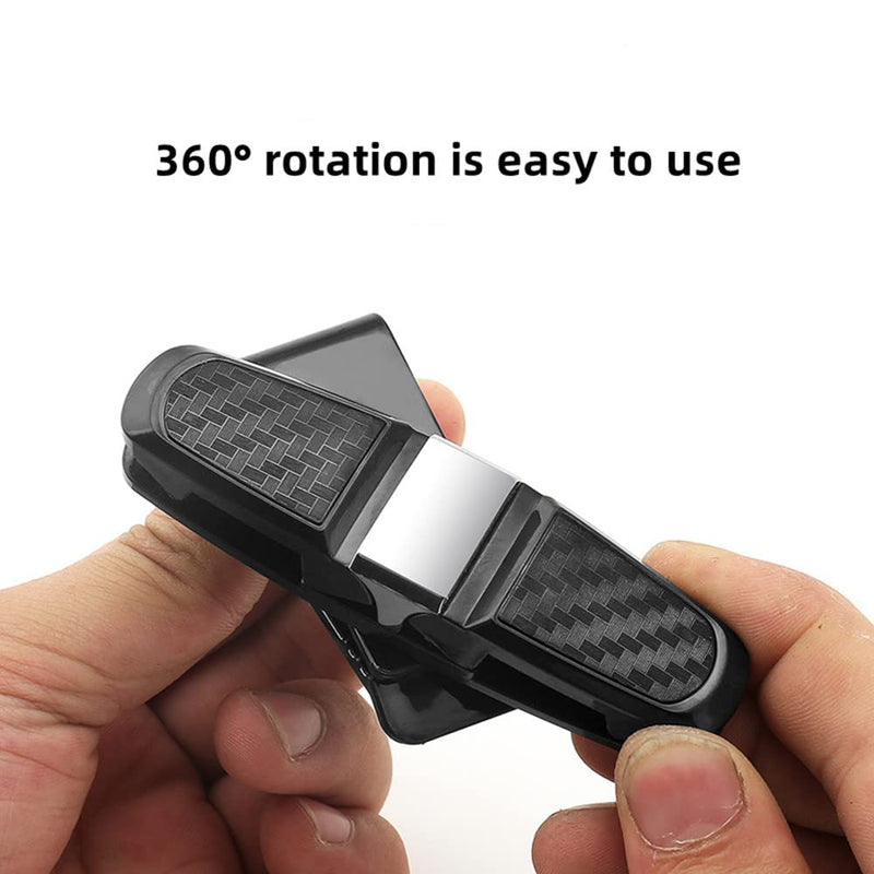 HUPLA Car Sun Visor Sunglasses Holder – 2-in-1 Glasses & Card Clip for Car