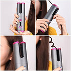 Automatic Hair Curler | LCD Ceramic Auto Curling Iron with Adjustable Temperature Automatic Hair Curler with LCD Display | Ceramic One-Touch Curling Iron