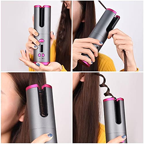 Automatic Hair Curler | LCD Ceramic Auto Curling Iron with Adjustable Temperature Automatic Hair Curler with LCD Display | Ceramic One-Touch Curling Iron