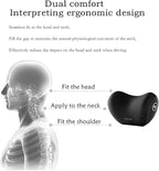 Car Neck Pillow for Headrest – Ergonomic Neck Support Cushion for Comfortable Driving, Black/Grey