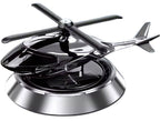 HUPLA Solar Powered Rotating Helicopter Car Dashboard Air Freshener | 360° Spinning Aromatherapy Diffuser | Luxury Car Interior Perfume Decoration