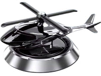 HUPLA Solar Powered Rotating Helicopter Car Dashboard Air Freshener | 360° Spinning Aromatherapy Diffuser | Luxury Car Interior Perfume Decoration