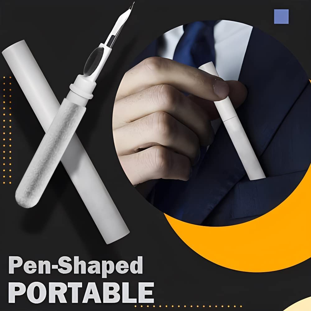 HUPLA 3-in-1 Earbuds Cleaning Pen | Multifunction Cleaner Kit for Earphones & Charging Cases