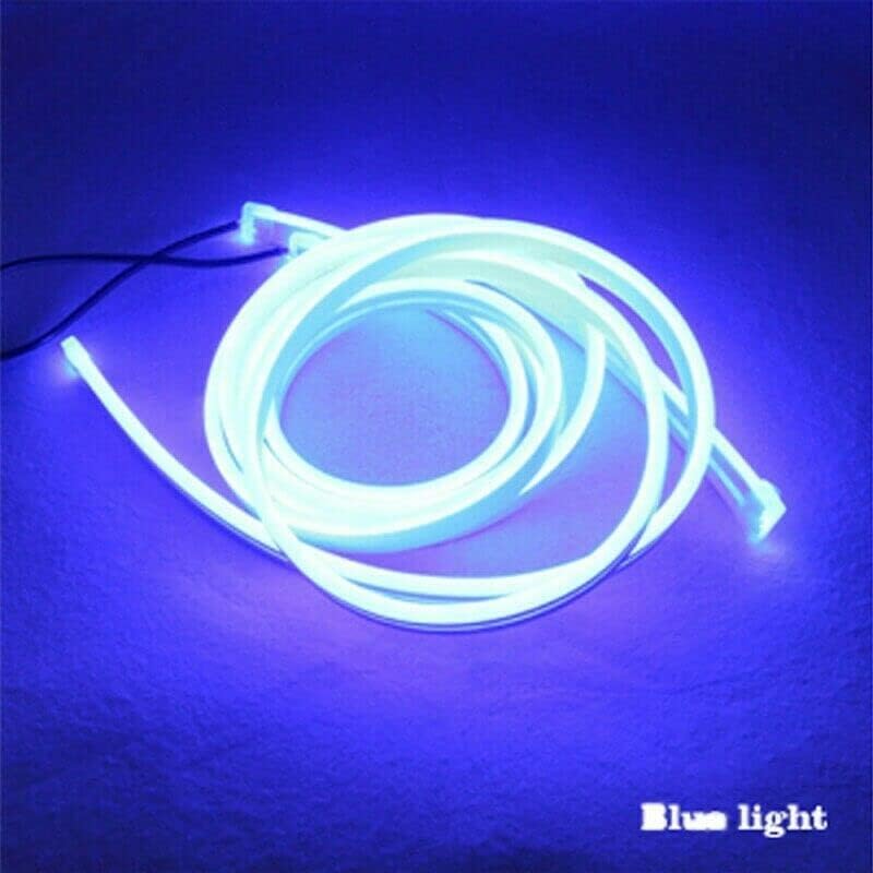 Car Front Grille LED Light Bar – Stylish Blue Illuminated DRL Strip for Automotive Exterior Styling