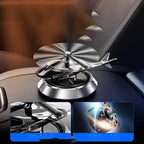 HUPLA Solar Powered Rotating Helicopter Car Dashboard Air Freshener | 360° Spinning Aromatherapy Diffuser | Luxury Car Interior Perfume Decoration