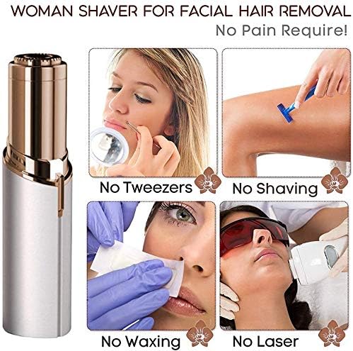 Flawless Precision Facial Hair Remover – Portable Lipstick Design for Women
