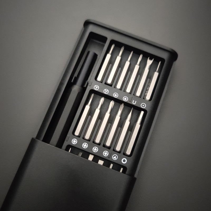 HUPLA 24-in-1 Precision Screwdriver Set | Portable Utility Repair Kit for Mobile, Laptop, Watch & Electronics | Magnetic Bits Toolkit
