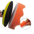 Car Polishing & Buffing Sponge Pads Kit with Drill Backing Plate & Adapter