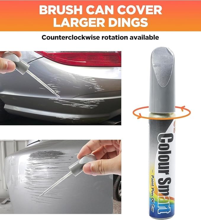 Car Scratch Repair Pen (Silver) – Automotive Paint Touch-Up Applicator for Minor Scratches & Paint Marks