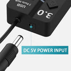 USB 3.0 7-Port Hub with Individual Power Switches & LED Indicators | High-Speed Data Transfer | Plug & Play USB Splitter for Laptop, PC, Mac, Gaming Console