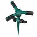 HUPLA 3-Arm Rotating Garden Sprinkler | 360° Lawn Water Sprinkler with Ground Spike for Garden, Plants & Irrigation