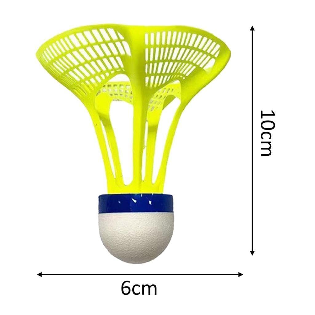 HUPLA LED Light-Up Badminton Shuttlecock | Glow in the Dark Style Shuttle for Night Playing | Colourful Plastic Badminton Birdie – 1 Pc