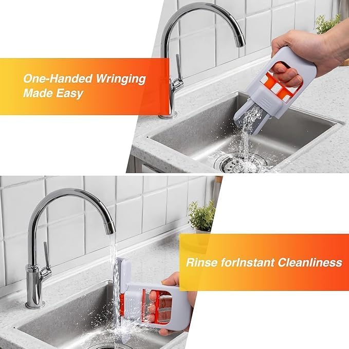 HUPLA Foldable Water Absorbing Cleaning Wiper | Multipurpose Sponge Squeegee for Kitchen, Bathroom & Glass