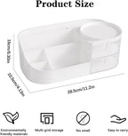Multi-Compartment Makeup & Cosmetic Organizer with Drawers – Vanity Storage Box for Skincare, Makeup & Beauty Essentials